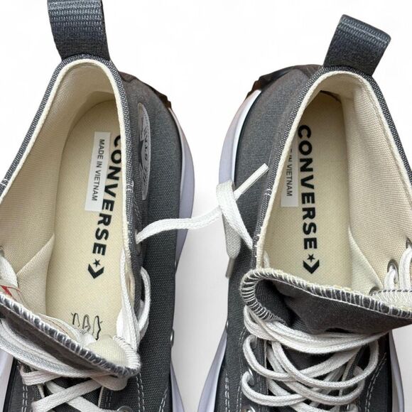 NIB Converse Run Star Hike Hi Iron Gray Platform Sz 10.5M/12W Chunky Gum Sole - Picture 10 of 13